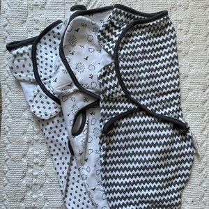 Set of 3 Velcro Swaddles